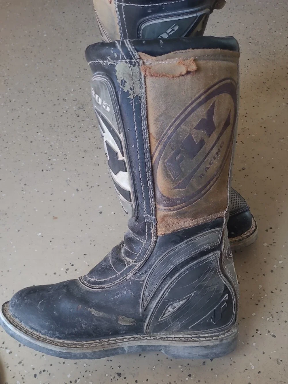 Fly  Black and Gray Men's Boots